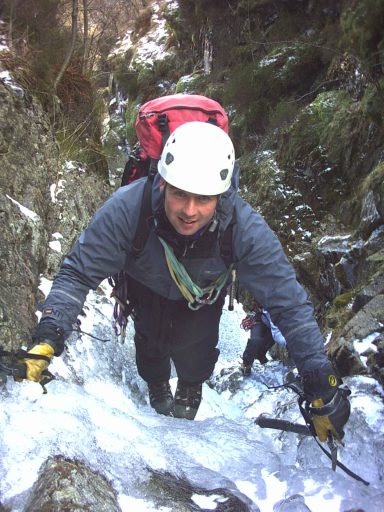 Ice Climbing in Cumbria.