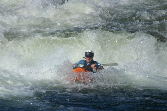 Whitewater Kayaking in Austrian Alps.